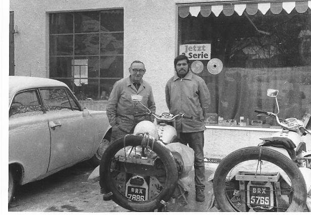 The First Indians to motorcycle round the world on Royal Enfields with a German mechanic