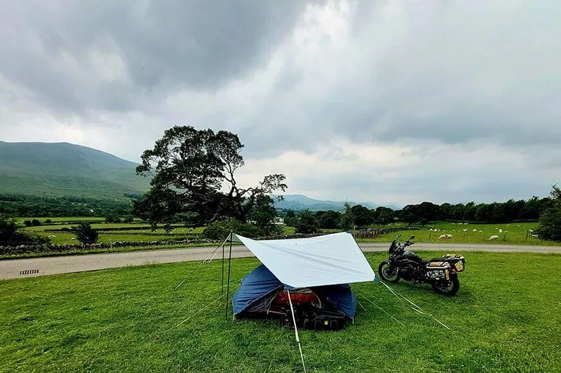 motorcycle camping