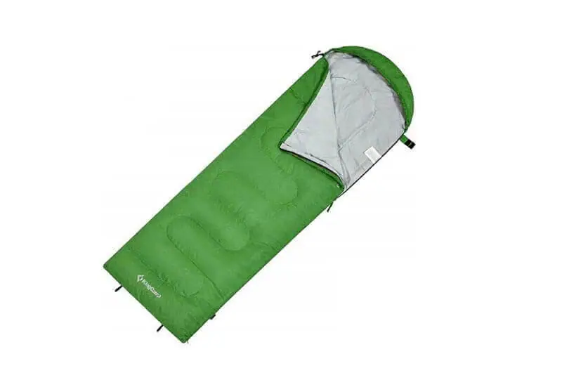 Envelope sleeping bagfor for motorcycle camping