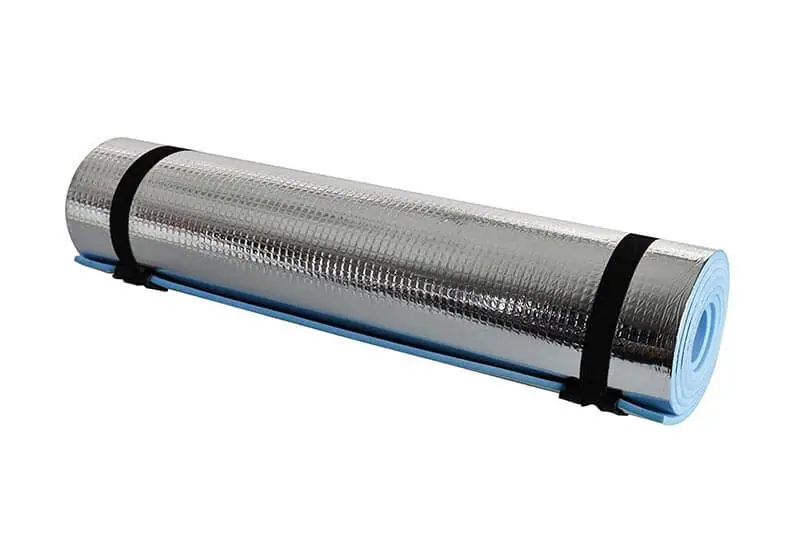 Foam camping mat for motorcycle camping