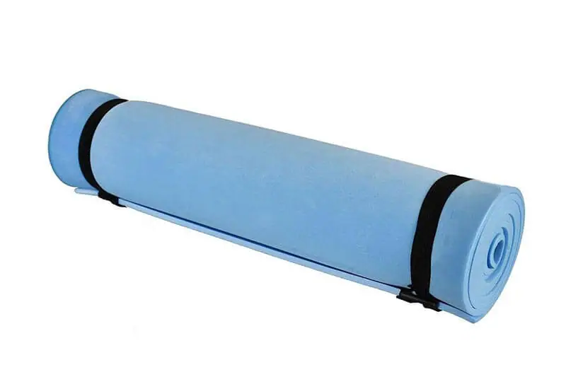 Foam camping mat for motorcycle camping