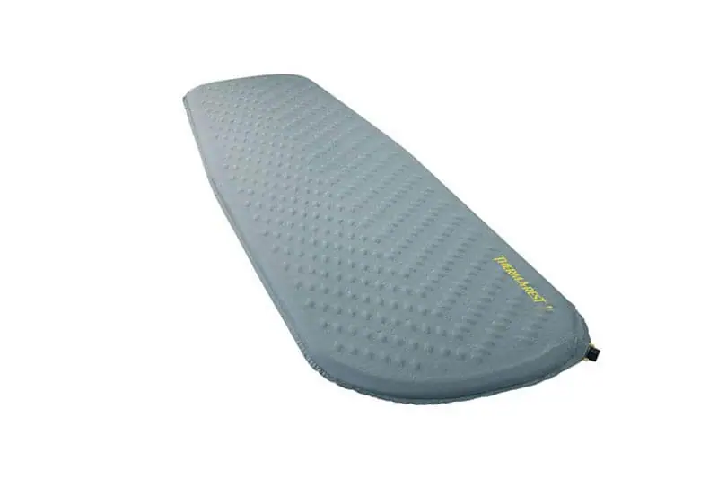 Thermarest self inflating mat for motorcycle camping