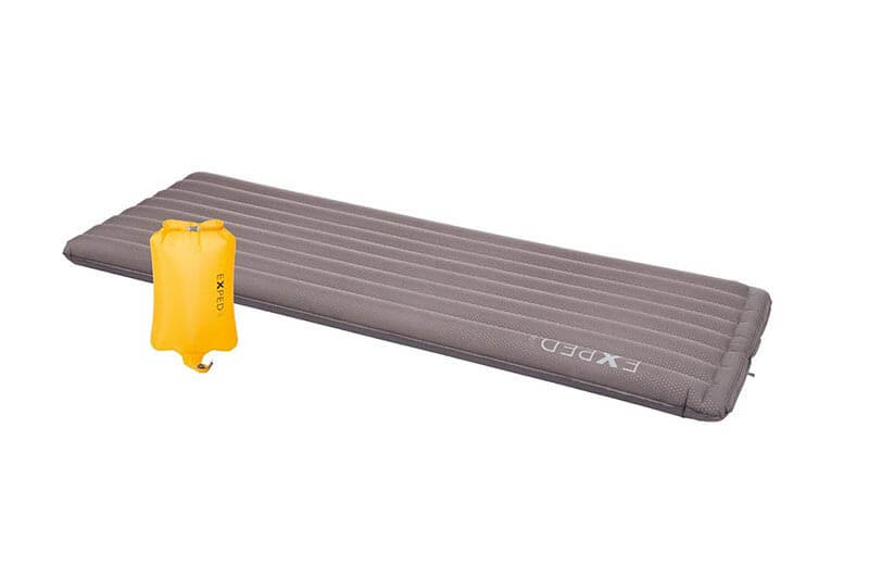 Exped Winter air mat for for motorcycle camping