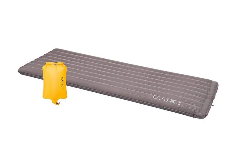 Exped Winter air mat for for motorcycle camping