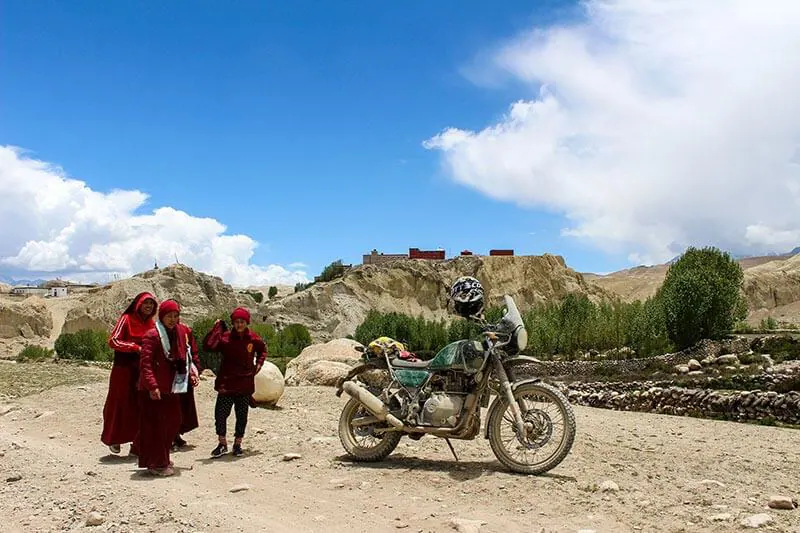 Motorcycle Travel Lo Manthang Mustang Nepal