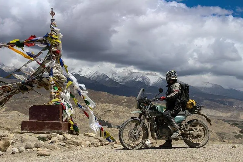 Motorcycle Travel Lo Manthang Mustang Nepal