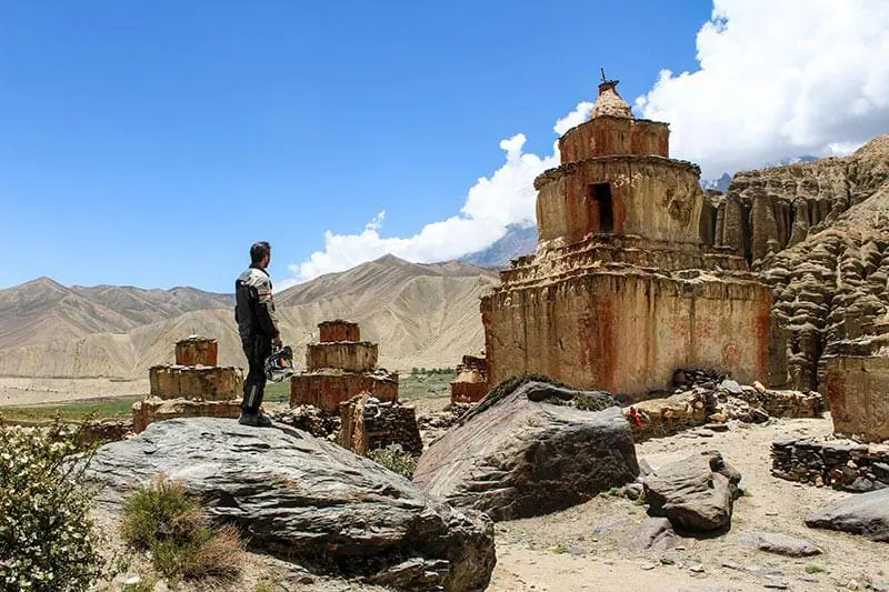Motorcycle Travel Lo Manthang Mustang Nepal