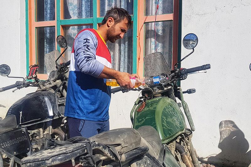 Motorcycle Travel Lo Manthang Mustang Nepal