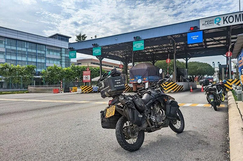 Motorcycle Travel Borneo Port Klang shipping