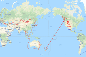 Mad or Nomad Round the World Motorcycle Route