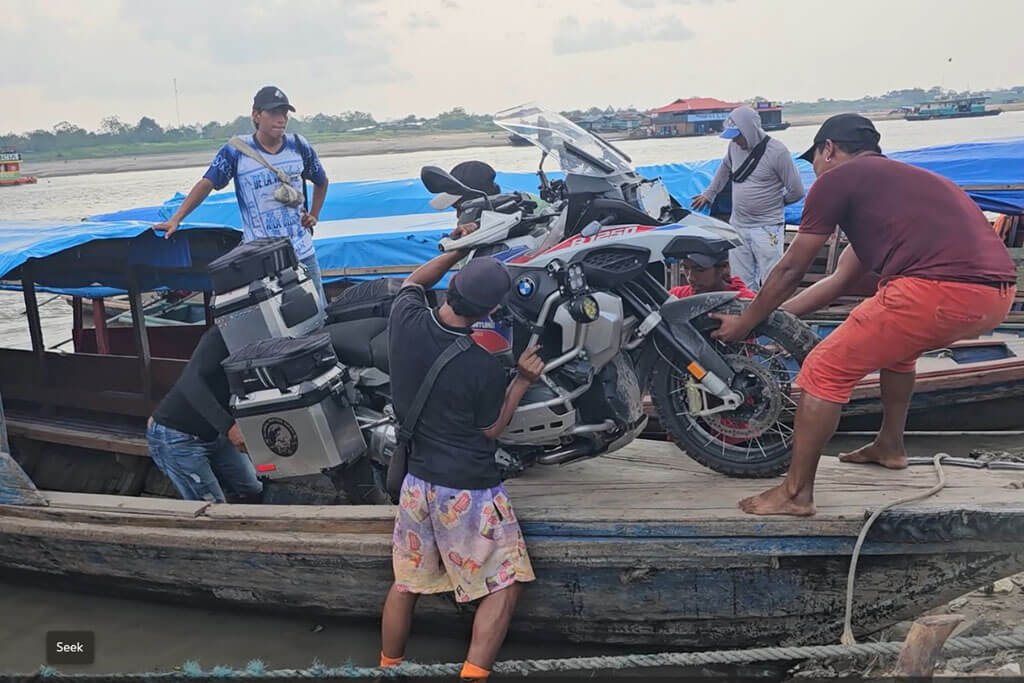 How to Transport a Motorcycle from Peru to French Guiana via Amazon Cargo Boats