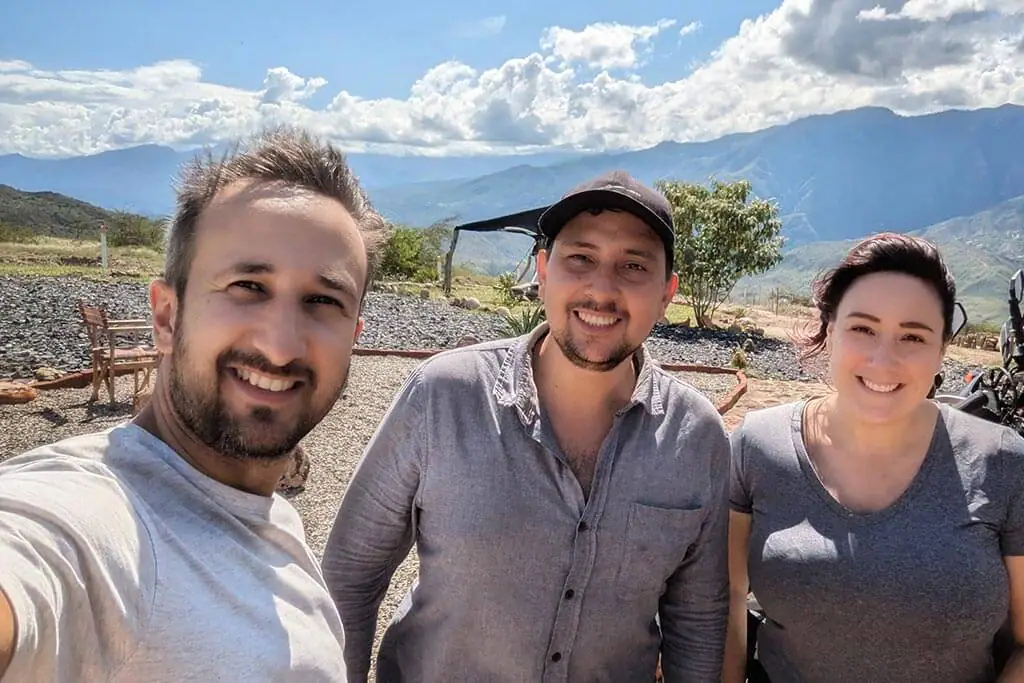 Travelling on a motorcycle in Colombia