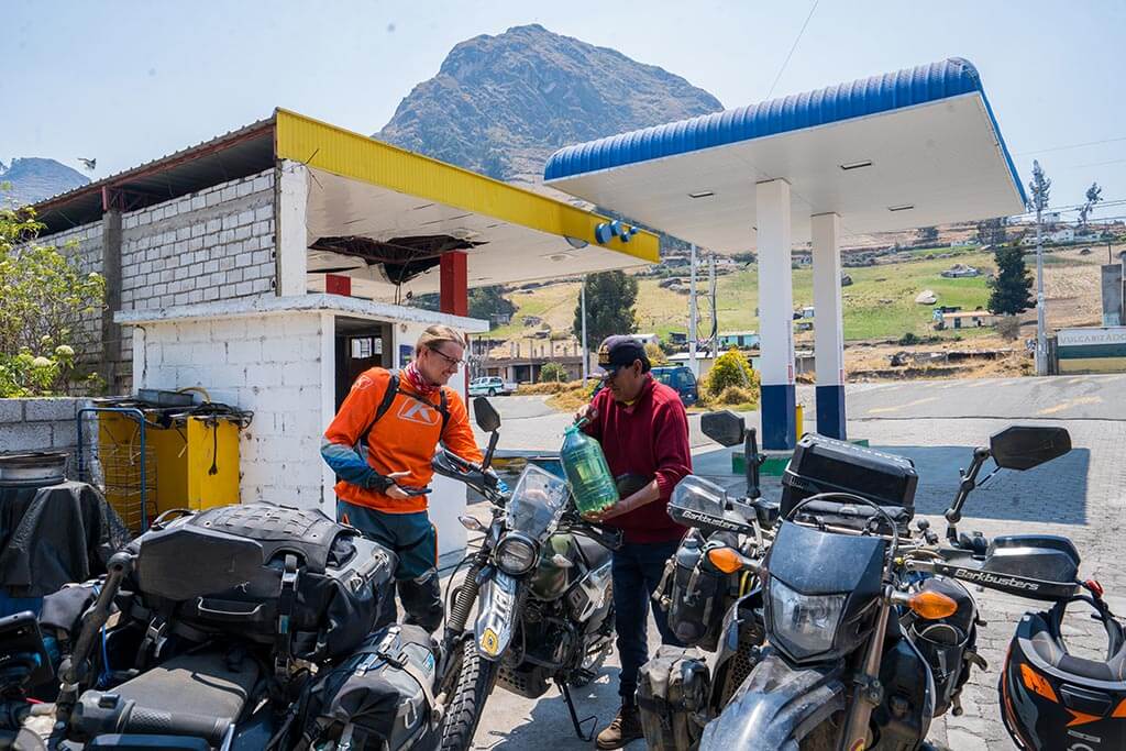 Motorcycle Travel Ecuador Petrol