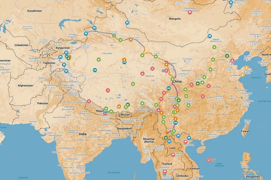 Riding China without a guide