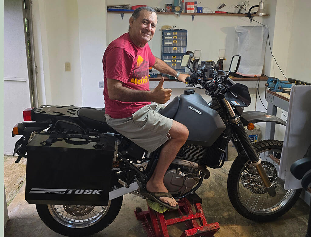 Oldest Man to Motorcycle Round the World Record Attempt